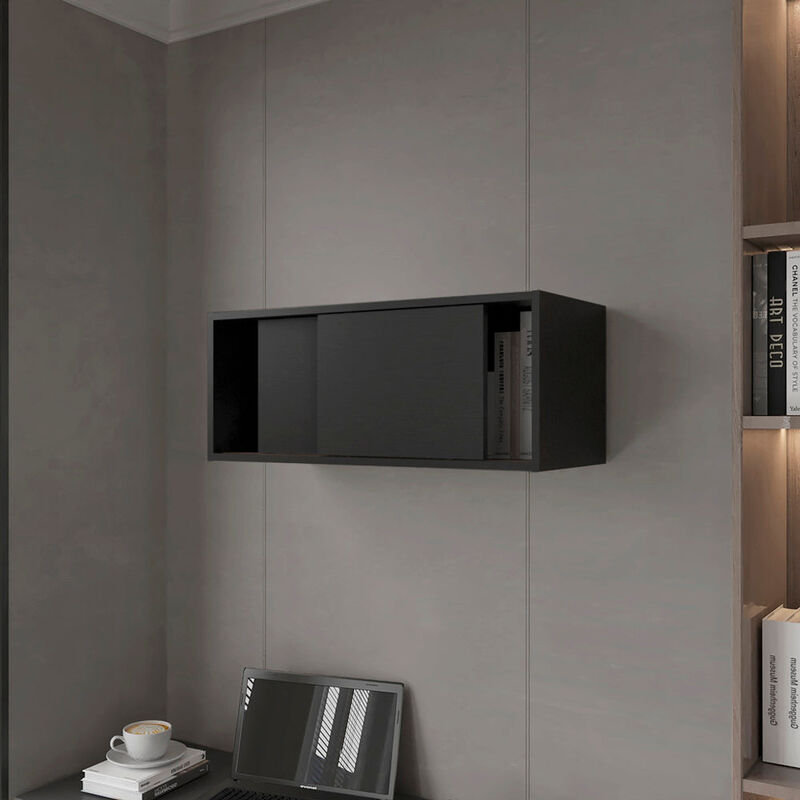 Wall Cabinet Bliss, Office, Black