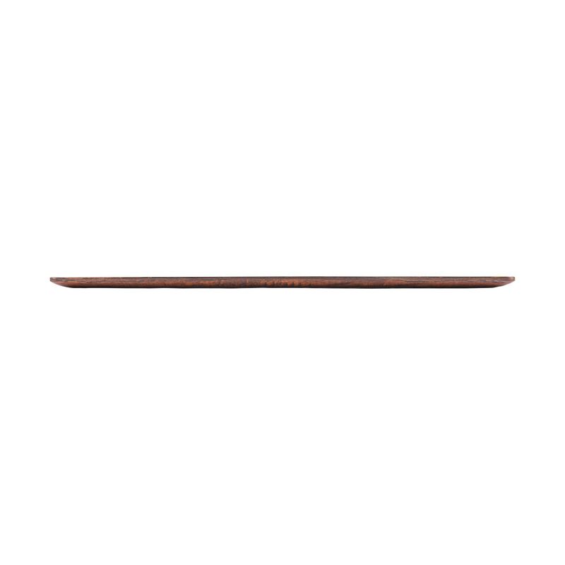 Turgla Composite 20.75" x 6.25" x h:0.5" Rectangular Brown Composite Platter