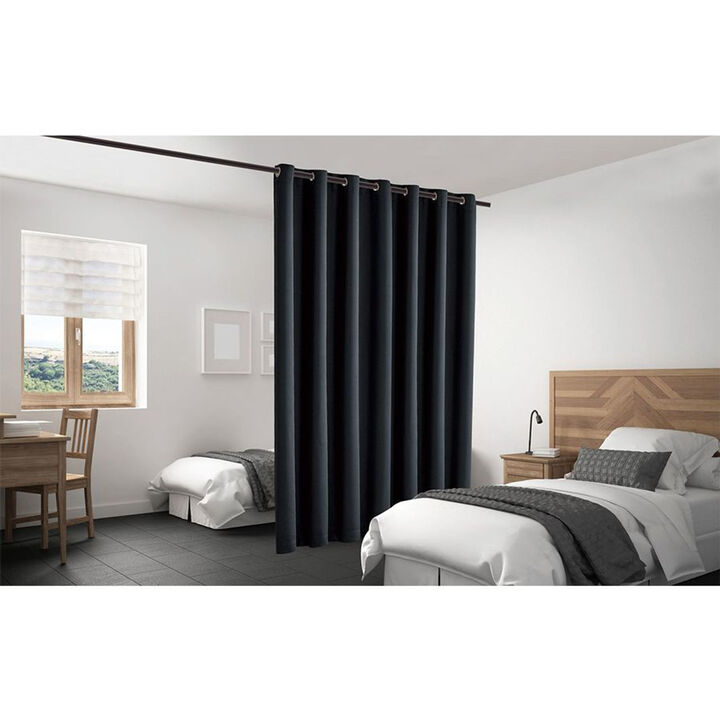 Legacy Decor Room Divider Curtain Heavyweight Blackout Premium Fabric Thermal Insulated 48"W X 84" Tall