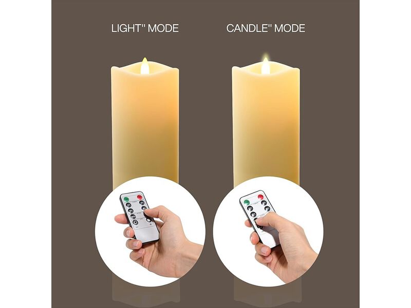 Hausware Waterproof Outdoor Flameless Candles Battery Operated