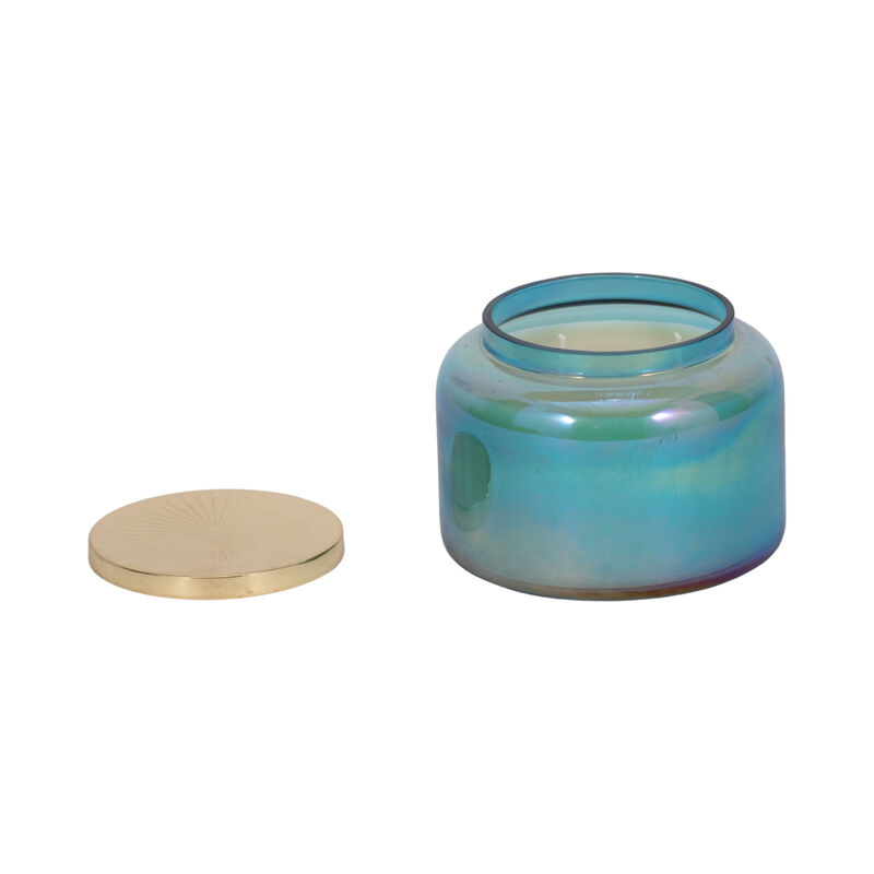 5" Blue Jasmine Luster Candle