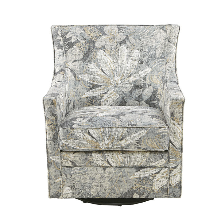 Gracie Mills Kirsten Classic Curve Back Swivel Glider Chair