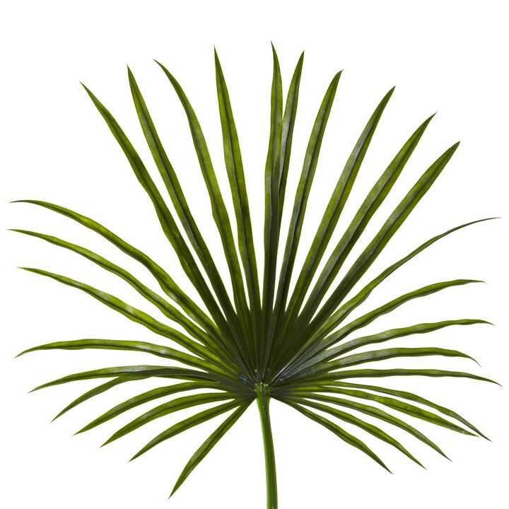 Hivvago 50'' Fan Palm Spray Artificial Plant (Set of 2)