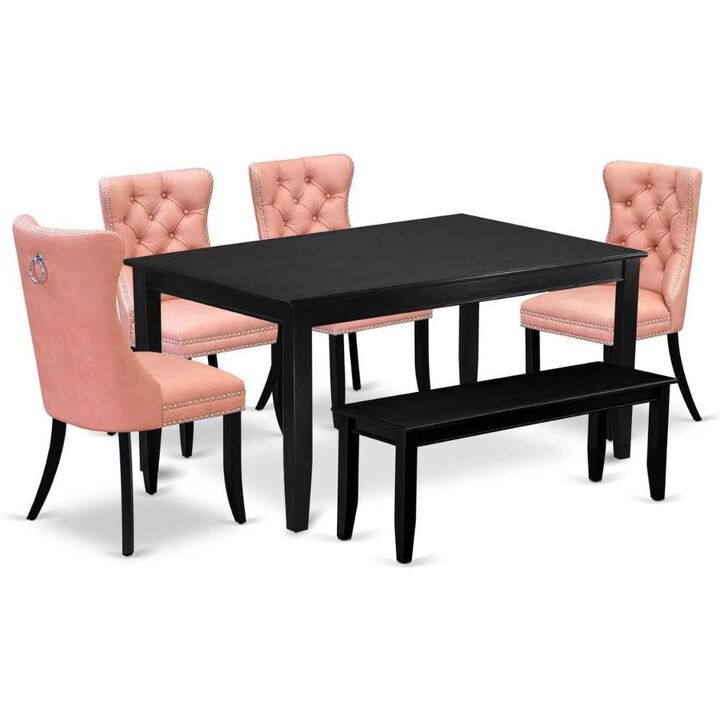 6 Piece Dining Set Consists of a Rectangle Kitchen Table
