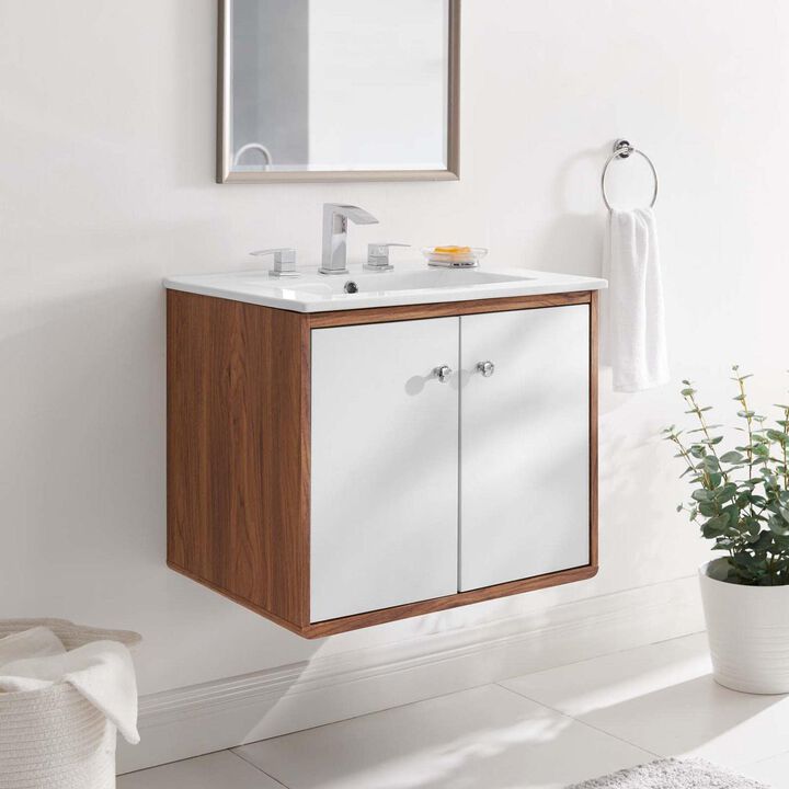 Transmit 24" 	Wall-Mount Bathroom Vanity - Benzara