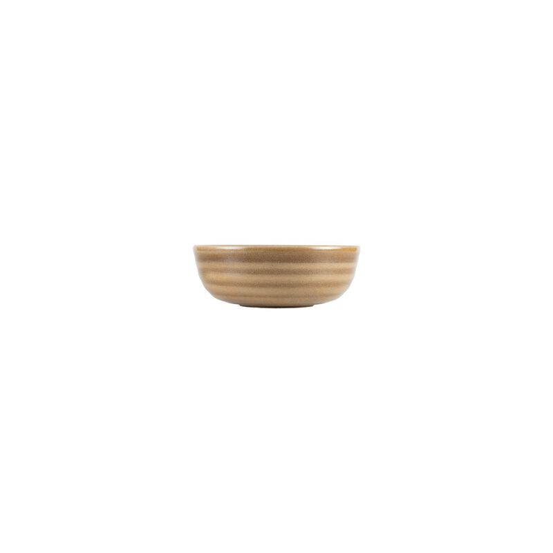 Terra Pott dia.5.75" h:2" 16 oz. Round Brown Porcelain Bowl (Set of 4)