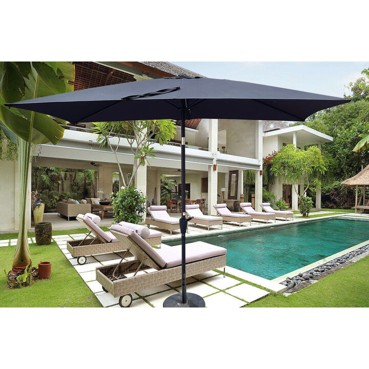 Waterproof Patio Umbrella with Tilt and Crank
