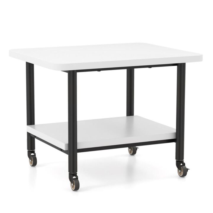 Hivvago Under Desk Printer Stand with 360Â° Swivel Casters
