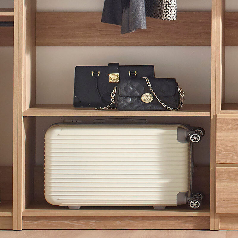 Prosper Oak Freestanding Walk in Wood Closet System