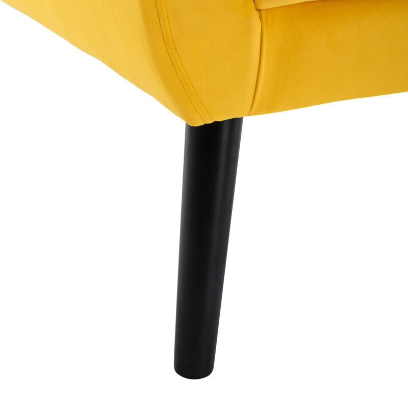 Modern Soft Velvet Material Ergonomics Accent Chair Living Room Chair Bedroom Chair Home Chair