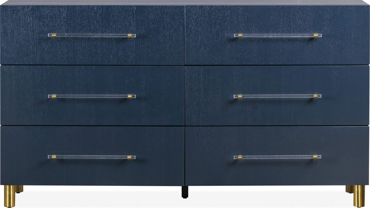 Argento Six Drawer Dresser