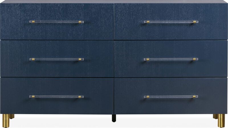 Argento Six Drawer Dresser