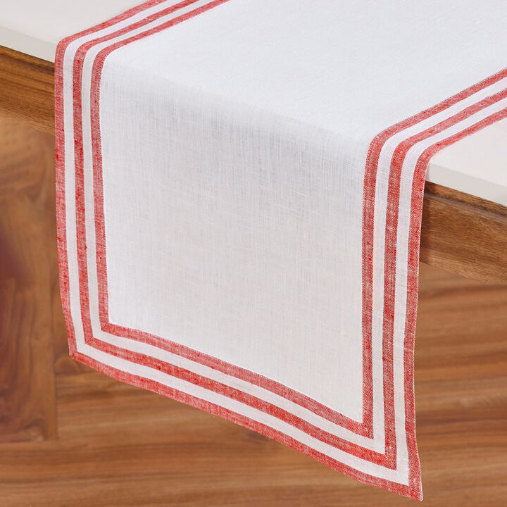 Solino Home 100% Pure Linen Table Runner | Mila