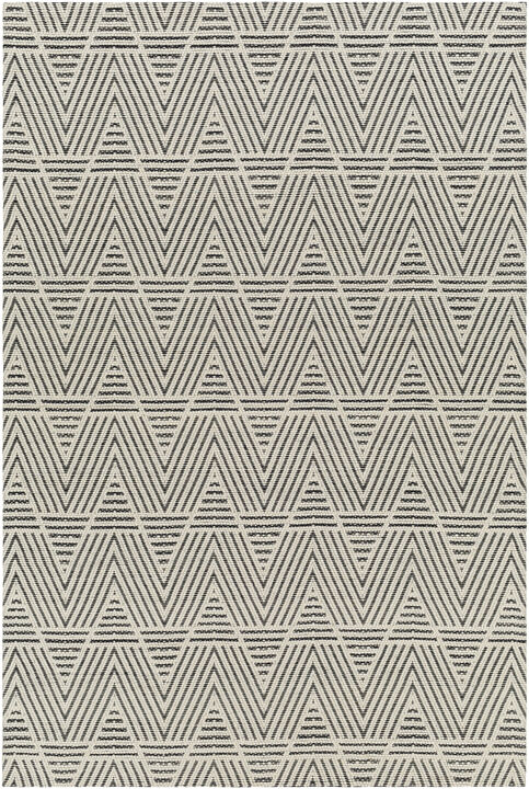Nevada NVD-2302 6' x 9' Black Rug