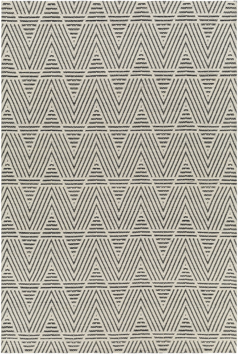 Nevada NVD-2302 6' x 9' Black Rug