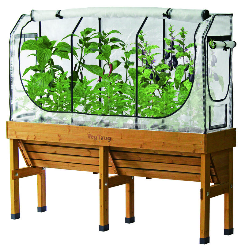 VegTrug Medium Wall Hugger Greenhouse Frame & Multi-Cover Set