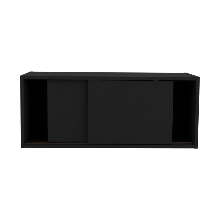 Slana Wall Cabinet 13" H, 2 Sliding doors, 1 Shelf, White