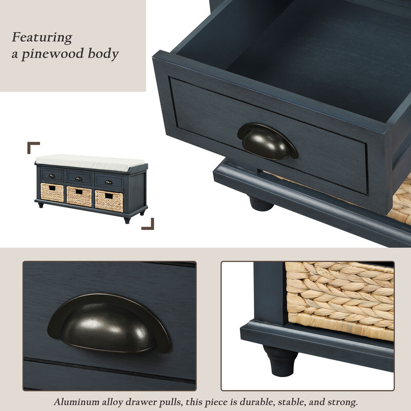 Merax Rustic Storage Bench