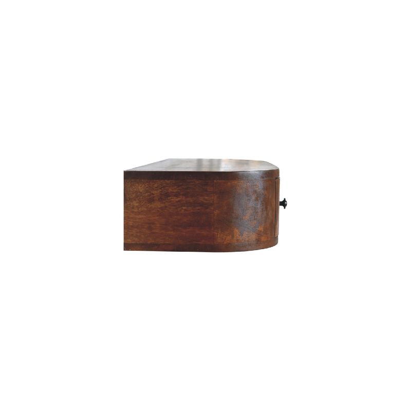 Lunar 2 Drawer Floating  Solid Wood Console