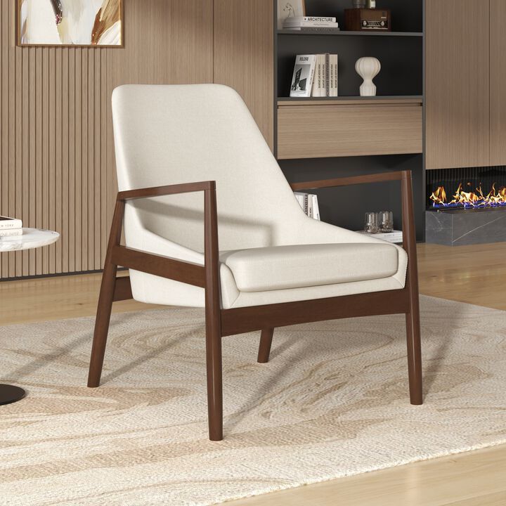 Merax Mid-Century Modern Armchair Reading Leisure Chair