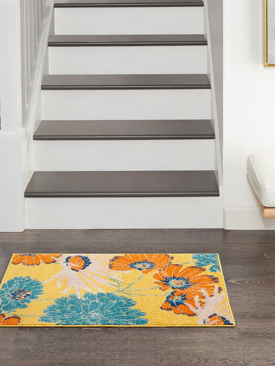 Allur ALR06 Yellow/Multi 2' x 3' Rug