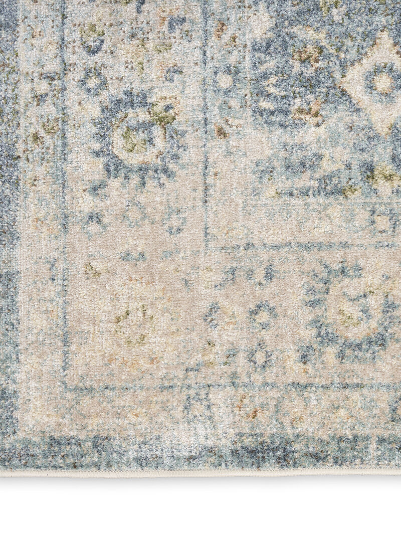Astra Machine Washable ASW16 Teal/Beige 7'10" x 10' Rug