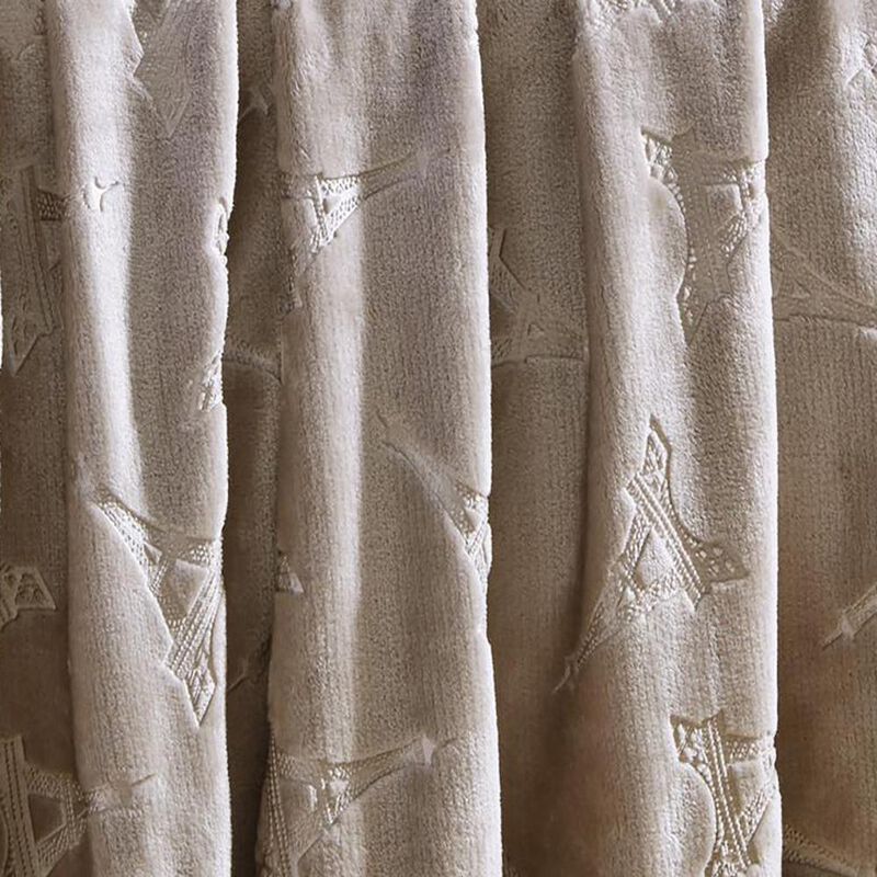 Eiffel Tower Premium Microplush Super Soft Embossed Pattern All Season 50" x 60" Throw Blanket