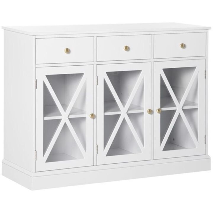 Modern Kitchen Sideboard Buffet Cabinet with Storage Shelves & Drawers