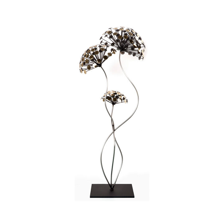 Dandelion's Dance Metal Sculpture Original Artwork