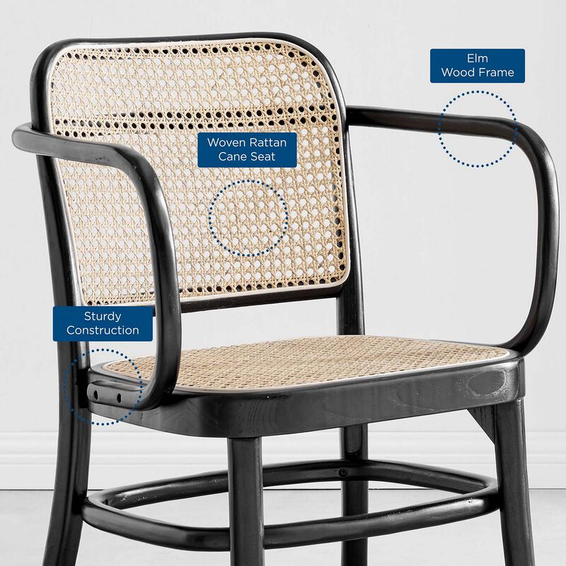 Winona Wood Dining Chair-Benzara