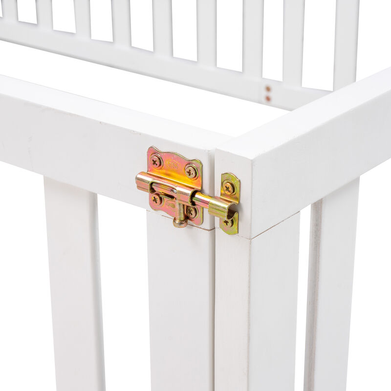 Merax Wood  Daybed Frame with Fence