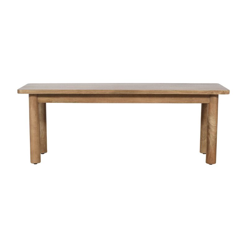 Jofran Bodhi 50 Rustic Solid Wood Dining Bench