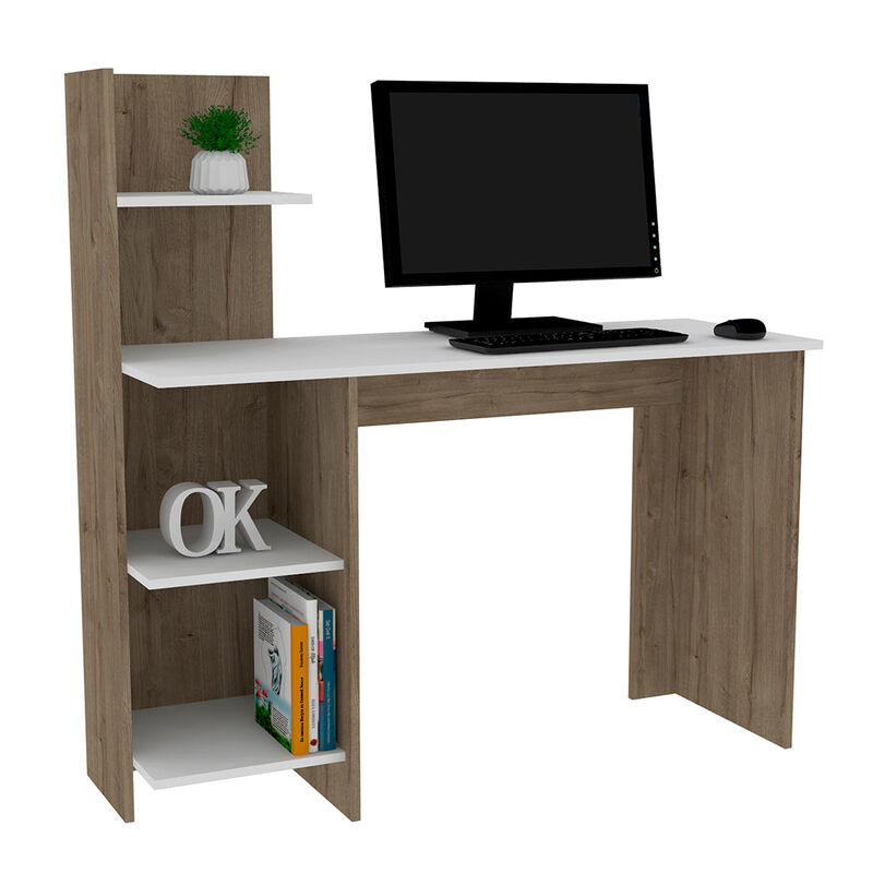 Desk Wichita, Office, Light Oak / White