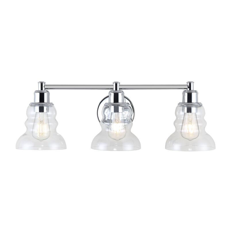 Manhattan Vintage Metal/Glass Industrial Rustic LED Vanity