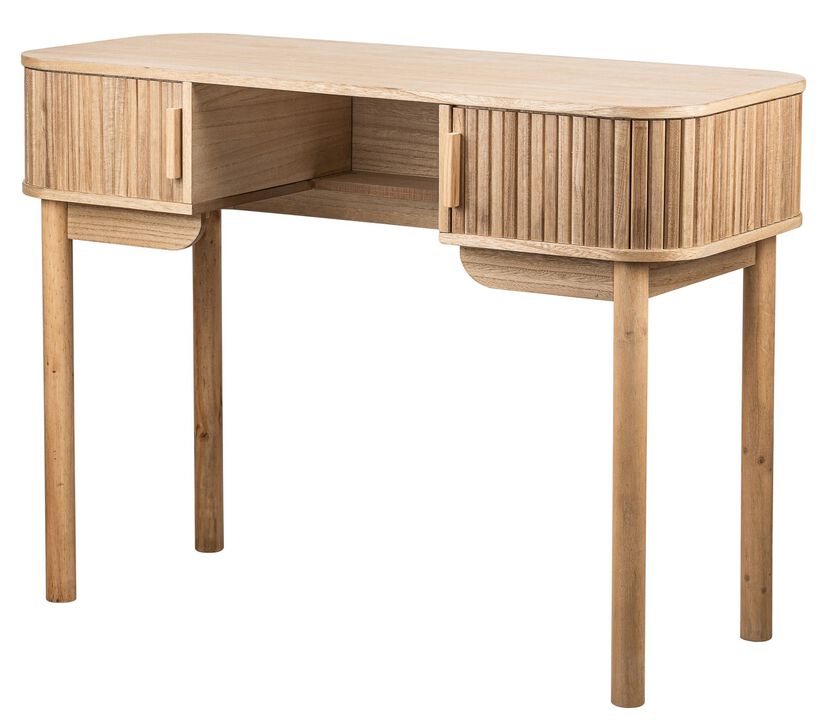 Wooden Desk with 2 Doors