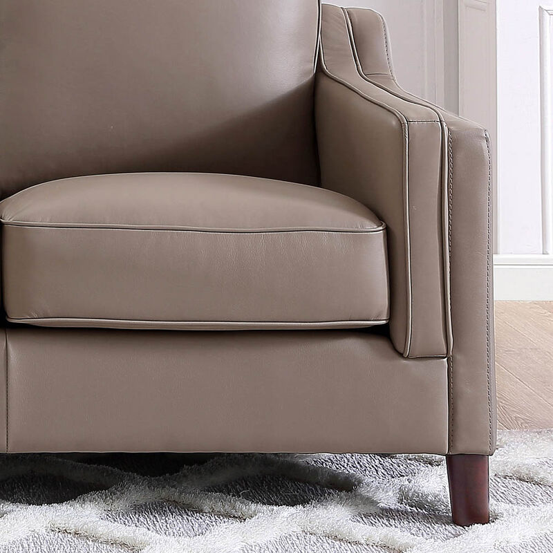 Bella Top Grain Leather Loveseat