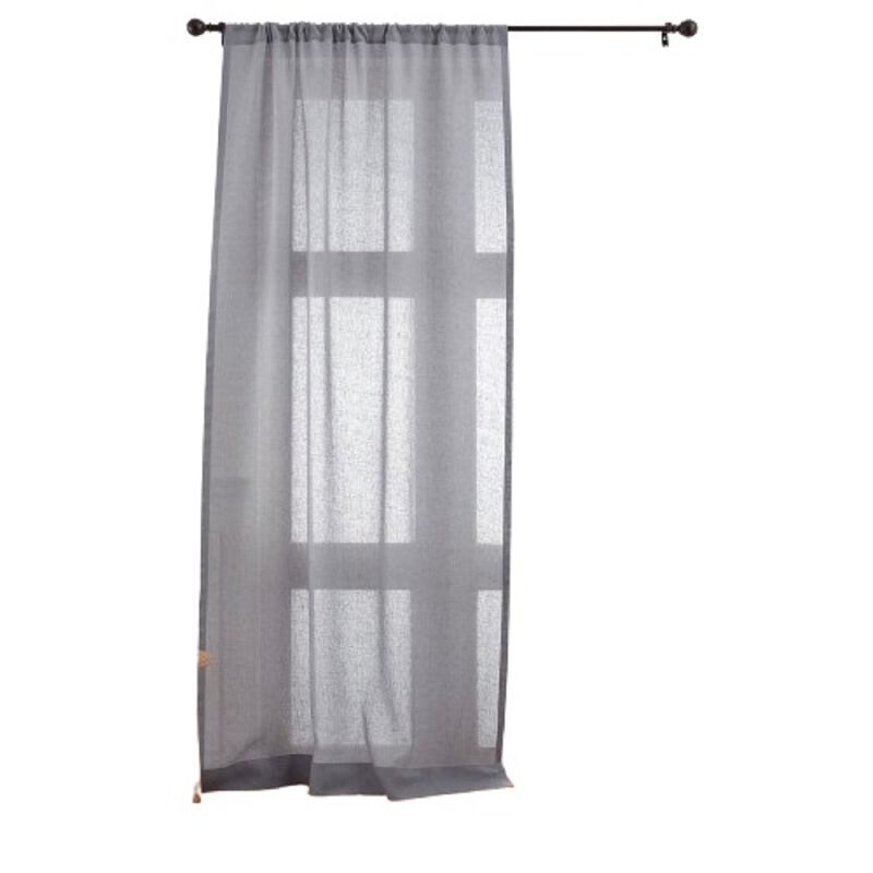 Solino Home 100% Pure Linen Sheer Curtain for Thanksgiving, Christmas