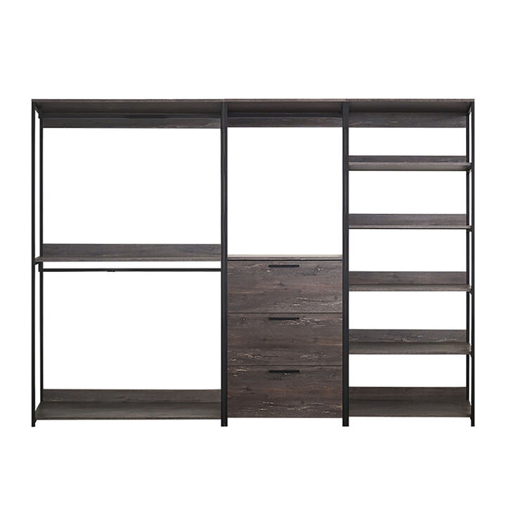 Monica Wood Walk-in Closet System