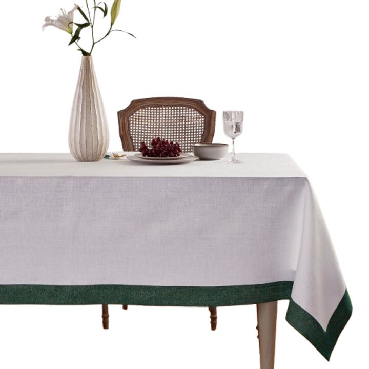 Solino Home 100% Pure Linen Tablecloth | Festive Edge