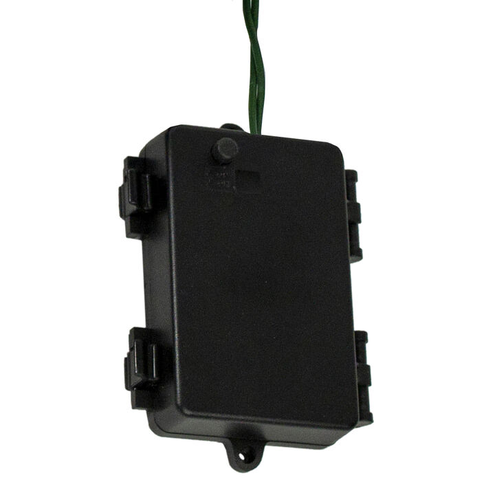 50 Battery Operated Pure White LED Wide Angle Christmas Lights - 23.5 ft Green Wire