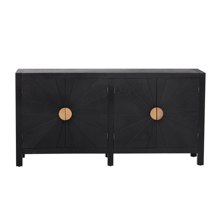 Merax Ash Veneer Storage Cabinet