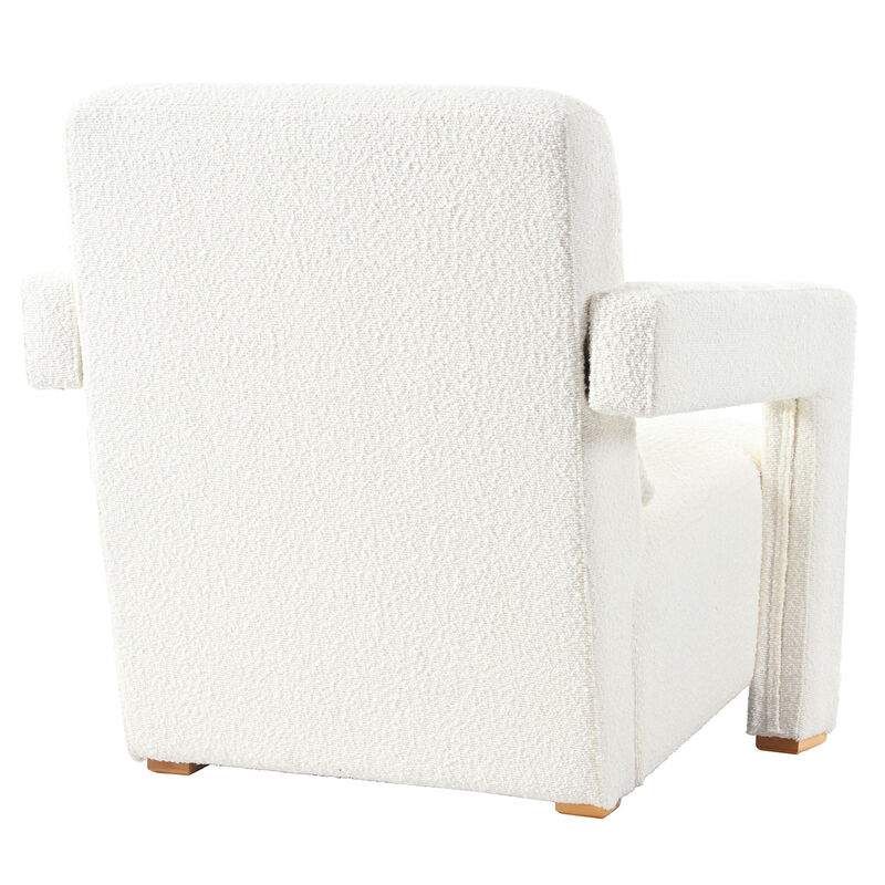 Merax Sleek Chenille Upholstered Accent Chair