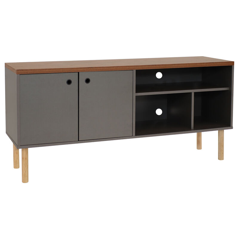 Sunnydaze Mid-Centurn Modern TV Stand Console for 55" TV