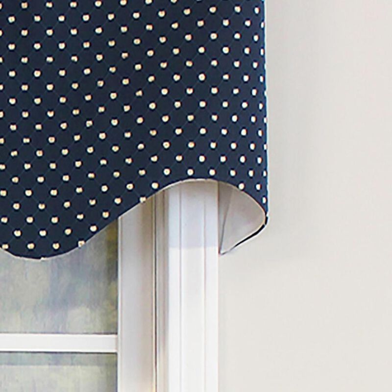 RLF Home Passat Regal Valance Ecru. 3" Rod Pocket 50"W x 17"L