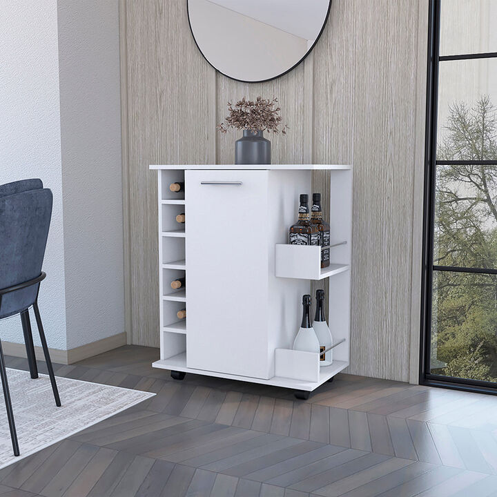 Bar Cart Cabot, Living Room, White
