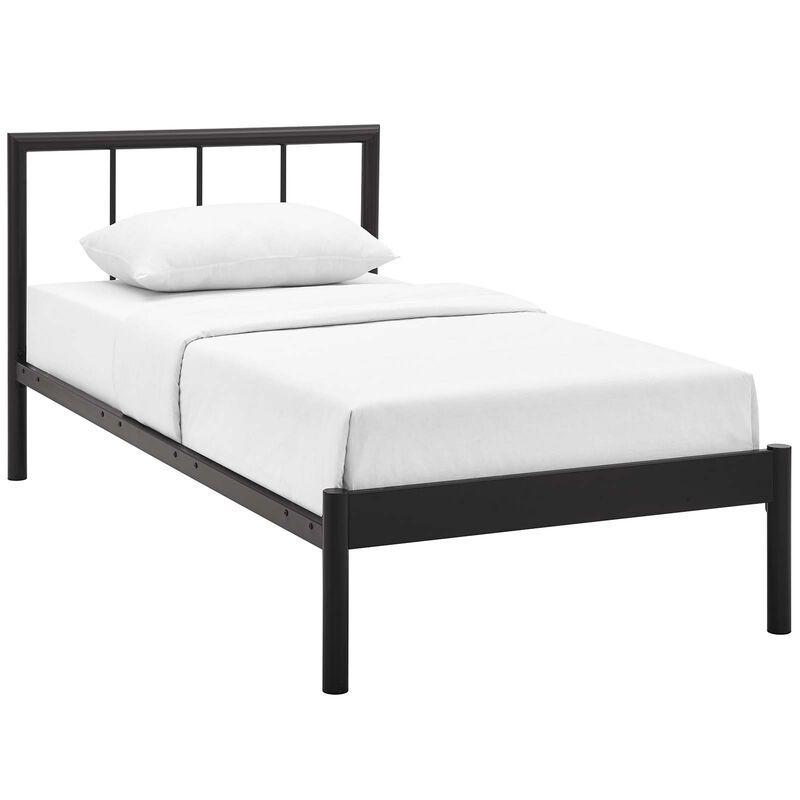 Gwen Twin Bed Frame, Brown