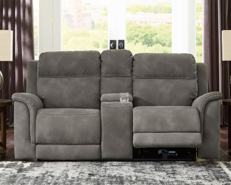 DuraPella Power Reclining Loveseat with Console