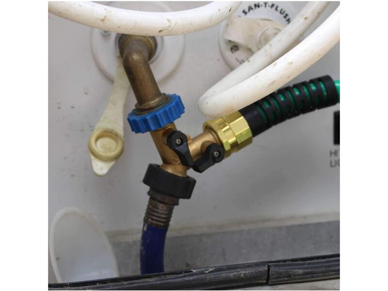 Blue Penguin Freeze Miser® & 2-Way Y Valve Shut-Off ¾ Inch Brass Hose Connector