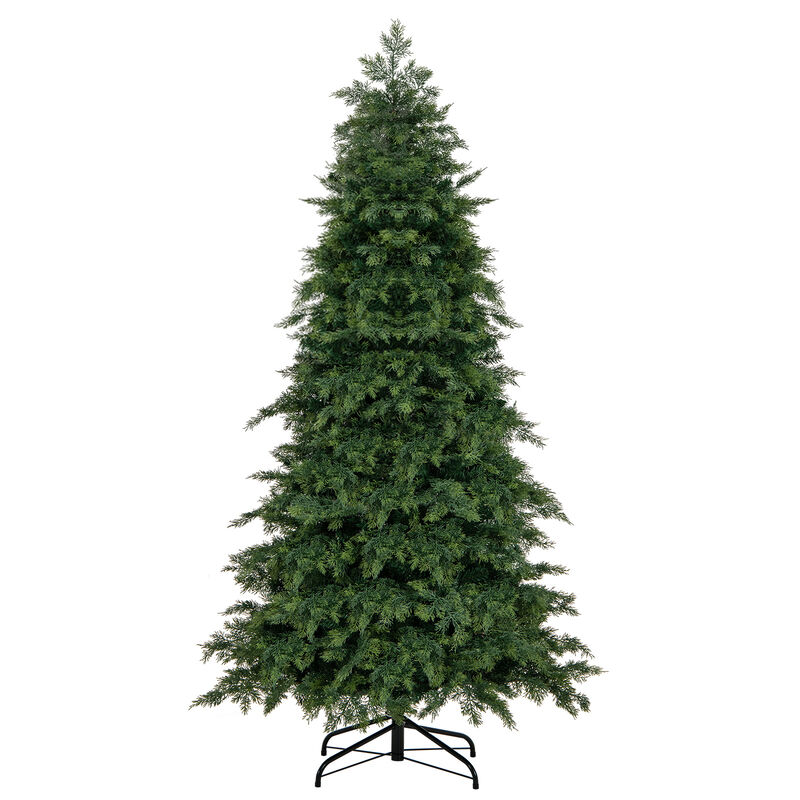 Artificial Christmas Tree Green Hinged Holiday Tree with Lush Branch Tips