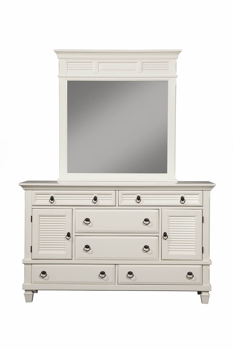 Winchester Mirror, White